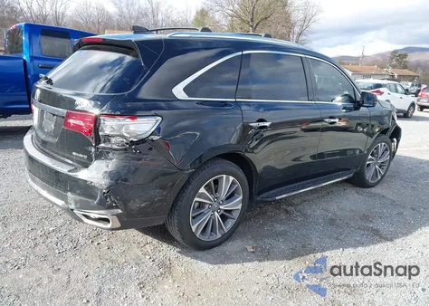 2017 Acura Mdx Technology Package from USA, damaged, VIN 5J8YD4H50HL007444